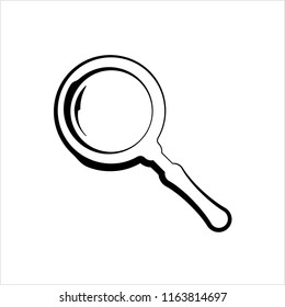 Magnifier Icon, Magnify Glass, Lens Icon Vector Art Illustration