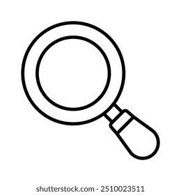 A magnifier icon, magnifying glass denoting search, zoom, and detailed examination functions.