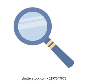 Magnifier icon. Magnifying glass. Loupe for magnify. Search sign. Vector flat illustration