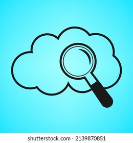 Magniatorsymbol auf Cloud-Hintergrund