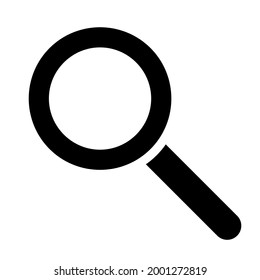 magnifier icon on white background