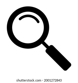 magnifier icon on white background