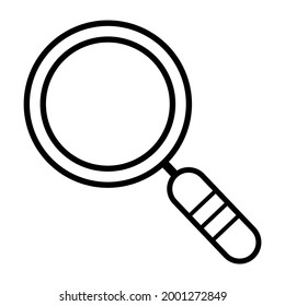 magnifier icon on white background