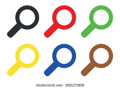 magnifier icon on white background