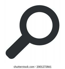magnifier icon on white background