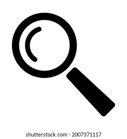 magnifier icon on white background