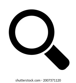 magnifier icon on white background