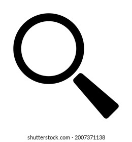 magnifier icon on white background