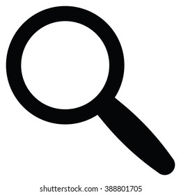 Magnifier icon on the white background