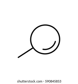 magnifier icon on white background