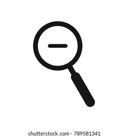 magnifier icon, search icon, flat design best vector magnifier illustration 