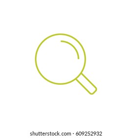 Magnifier icon. Search. Linear style. Isolated vector.