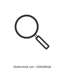 Magnifier icon. Search icon, sign. Vector Illustration on the white background.