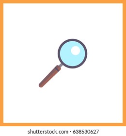 Magnifier icon. Search sign vector