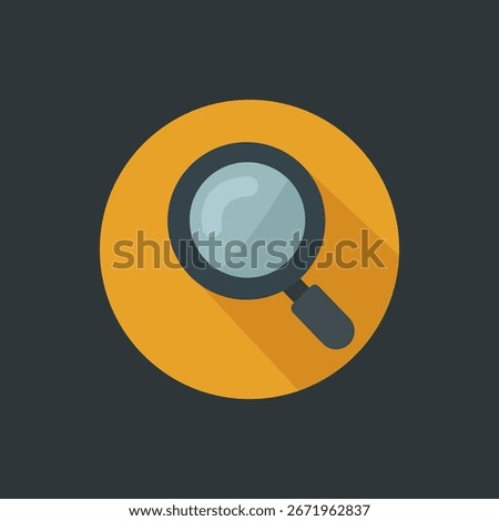 Magnifier icon. Search symbol. Flat design style eps 10.	