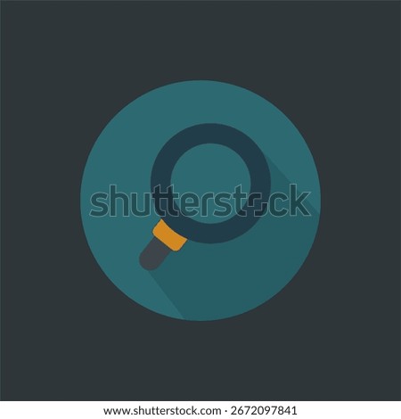 Magnifier icon. Search symbol. Flat design style eps 10.	