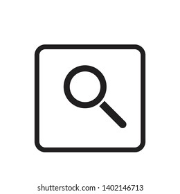 Magnifier Icon , searching vector on white background