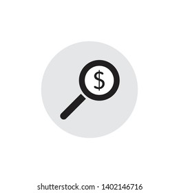 Magnifier Icon , searching vector on white background