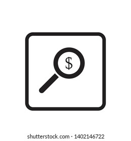 Magnifier Icon , searching vector on white background