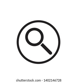 Magnifier Icon , searching vector on white background