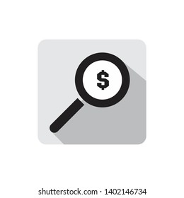 Magnifier Icon , searching vector on white background