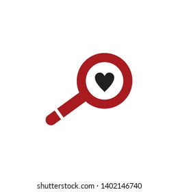 Magnifier Icon , searching vector on white background