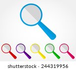 magnifier icon set