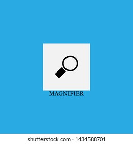 magnifier icon sign signifier vector