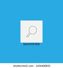 magnifier icon sign signifier vector