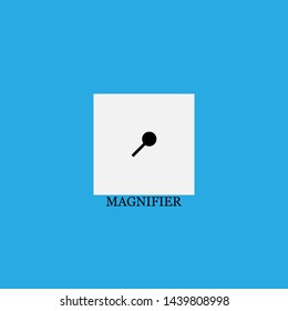 magnifier icon sign signifier vector