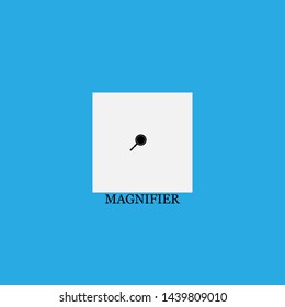 magnifier icon sign signifier vector