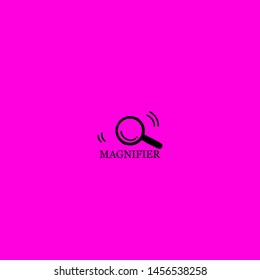 magnifier icon sign signifier vector