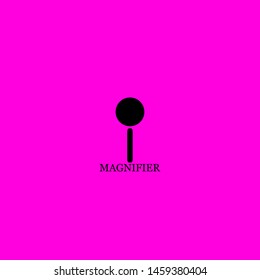 magnifier icon sign signifier vector