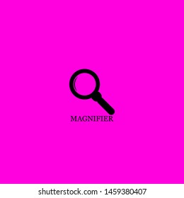 magnifier icon sign signifier vector