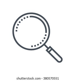 Magnifier icon suitable for info graphics, websites and print media and  interfaces. Line vector icon.