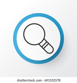 Magnifier Icon Symbol. Premium Quality Isolated Research Element In Trendy Style.