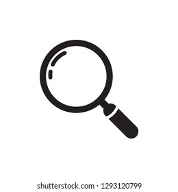 magnifier icon in trendy flat style 
