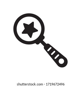 Magniatorsymbol im trendigen Flachstil