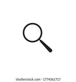 Magnifier Icon In Trendy Flat Style