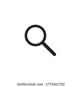 Magnifier Icon In Trendy Flat Style