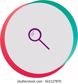Magnifier  icon. Vector design.