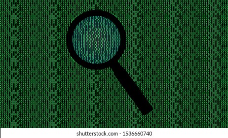 Magnifier icon vector design. Search tool vector