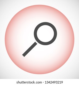 magnifier icon vector eps 10