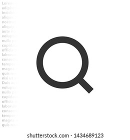 magnifier icon vector eps 10 , Lorem ipsum flat design