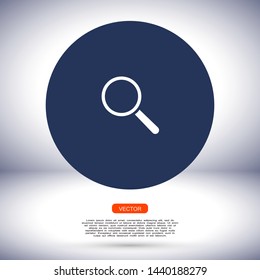 magnifier icon vector eps 10 , Lorem ipsum flat design