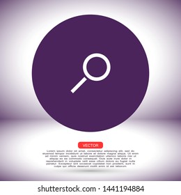 magnifier icon vector eps 10 , Lorem ipsum flat design