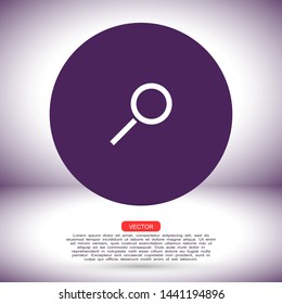 magnifier icon vector eps 10 , Lorem ipsum flat design