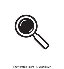magnifier icon vector flat design