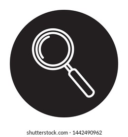 magnifier icon vector flat design