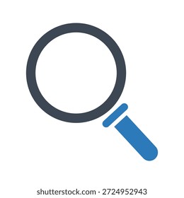 Icono de la lupa. Vector y glifo